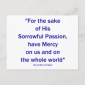 In het belang van zijn geweldige passie... briefkaart (Voorkant)