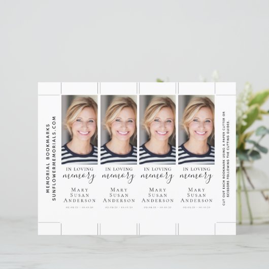 In het Bladwijzer Memory Photo Memorial (Staand voorkant)