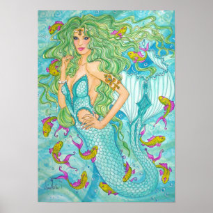 In het Blauw door Diana S Martin Poster