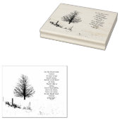 In het bleekmiddelste winterstempel rubberstempel (Gestempeld)