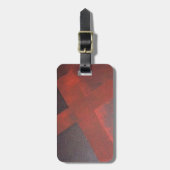 In het bloed gewassen bagagelabel (Voorkant verticaal)