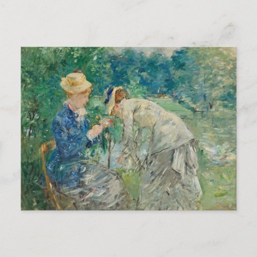 In het Bois de Boulogne | Berthe Morisot Briefkaart (Voorkant)