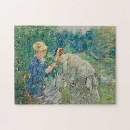 In het Bois de Boulogne | Berthe Morisot Legpuzzel (Horizontaal)