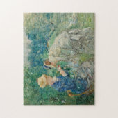 In het Bois de Boulogne | Berthe Morisot Legpuzzel (Verticaal)