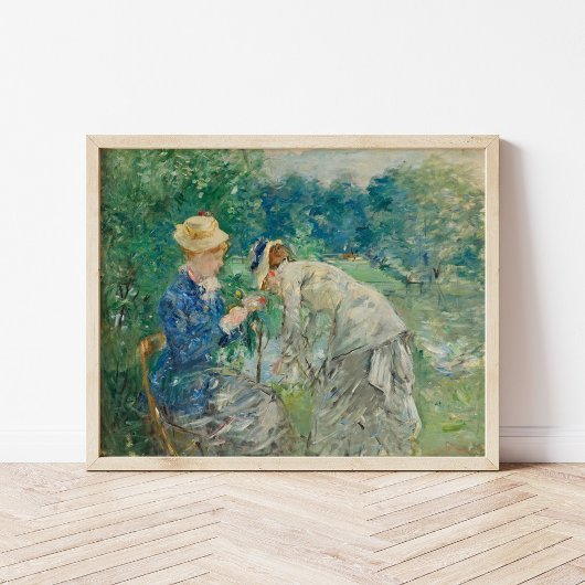 In het Bois de Boulogne | Berthe Morisot Poster