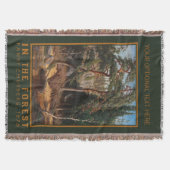 'In het bos', aangepaste deken gooien (Voorkant)