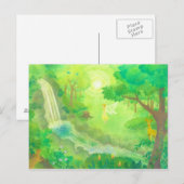 in het bos briefkaart (Voorkant / Achterkant)
