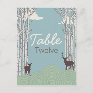 In het bos, briefkaart