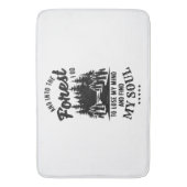 In het bos ga ik badmat (Voorkant Verticaal)