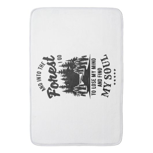 In het bos ga ik badmat (Voorkant Verticaal)