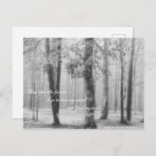 In het bos ga ik - Briefkaart (Voorkant / Achterkant)