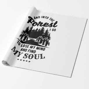 In het bos ga ik cadeaupapier