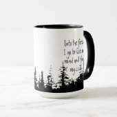 In het Bos ga ik Inspirerend Citaat Mok (Voorkant rechts)