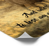 In het bos ga ik, John Muir Natuur Quote Poster (Hoek)