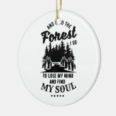 In het bos ga ik keramisch ornament (Links)
