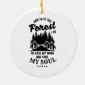 In het bos ga ik keramisch ornament (Achterkant)