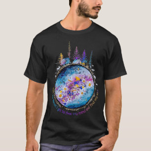 In het bos ga ik mijn geest bevrijden en mijn S vi T-shirt