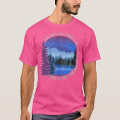 In het bos ga ik Natuur wandelen Camping Gift Out T-shirt (Voorkant)