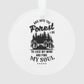 In het bos ga ik ornament (achterkant)