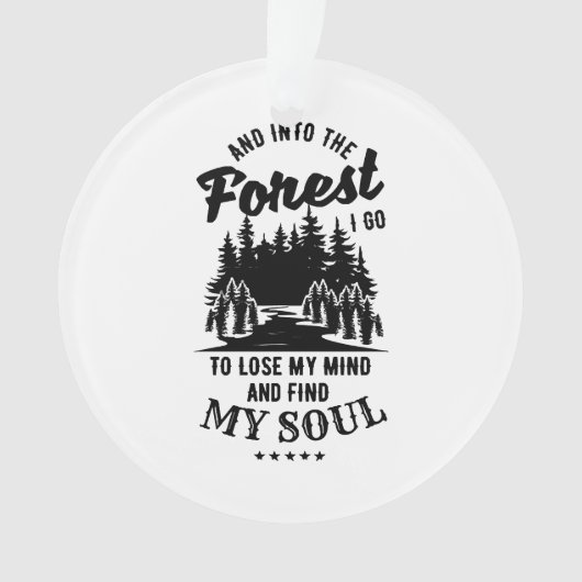 In het bos ga ik ornament (voorkant)