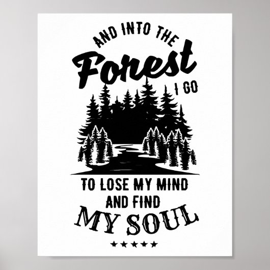 In het bos ga ik poster (Voorkant)