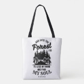 In het bos ga ik tote bag (Achterkant)