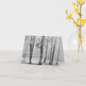 In het bos ga ik - Wenskaart Kaart (Gele Bloem)