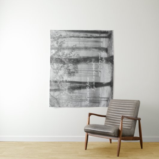 In het bos ga ik ... Zoek mijn sol Wandkleed (In situ)