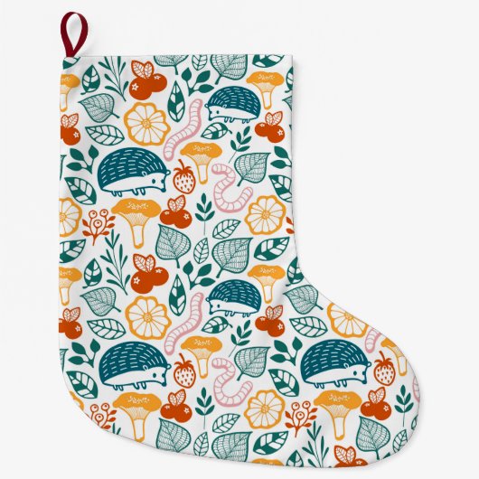 In het bos grote kerstsok (Voorkant)