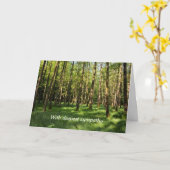 In het bos - Met diep medeleven Kaart (Gele Bloem)
