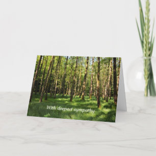 In het bos - Met diep medeleven Kaart
