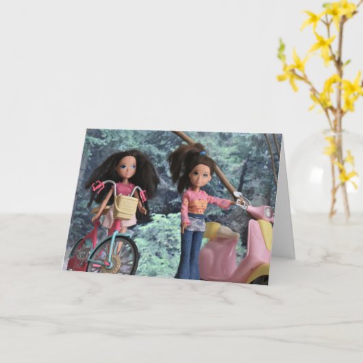 In het bos met mijn grote zus kaart (Gele Bloem)