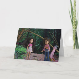 In het bos met mijn grote zus kaart