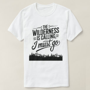 In het bos Natuur Lover wandelen Quote T-shirt