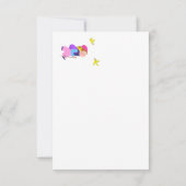 In het bos noot kaart illustratie (Achterkant)