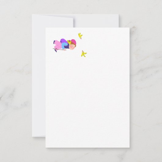 In het bos noot kaart illustratie (Achterkant)