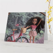 In het bos om mijn zus te ontmoeten kaart (Gele Bloem)