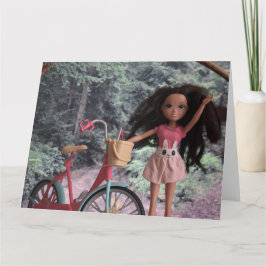 In het bos om mijn zus te ontmoeten kaart