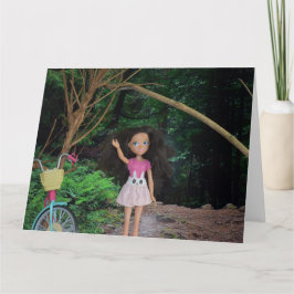 In het bos om mijn zus te ontmoeten kaart