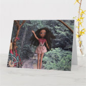 In het bos om mijn zus te ontmoeten kaart (Gele Bloem)