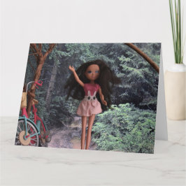 In het bos om mijn zus te ontmoeten kaart