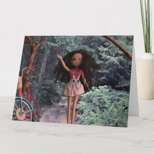 In het bos om mijn zus te ontmoeten kaart (Voorkant)