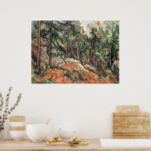 In het bos - Paul Cezanne - c1898 Poster (Keuken)