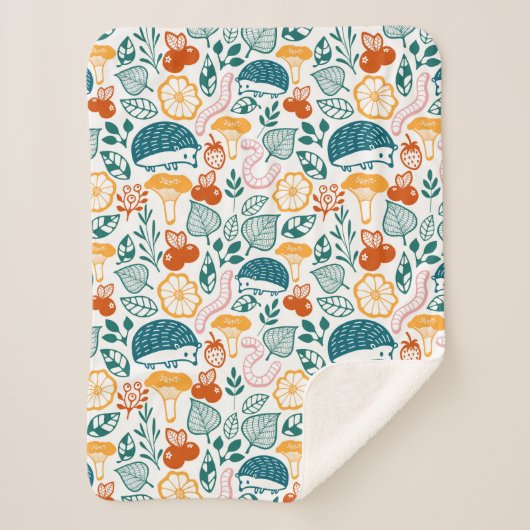 In het bos sherpa deken (Voorkant)