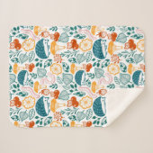 In het bos sherpa deken (Voorkant (horizontaal))