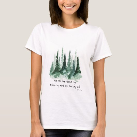 In het bos t-shirt (Voorkant)