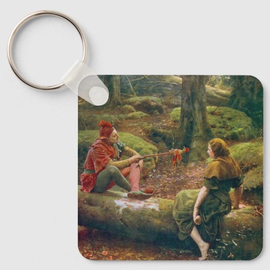 In het bos van Arden, circa 1892 door John Collier Sleutelhanger (Voorkant)