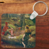 In het bos van Arden, circa 1892 door John Collier Sleutelhanger (Achterkant)