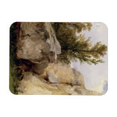 In het bos van Fontainebleau, c.1825 (olie op blik Magneet (Horizontaal)