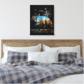In het bos verlies ik mijn geest canvas afdruk (Insitu (Slaapkamer))